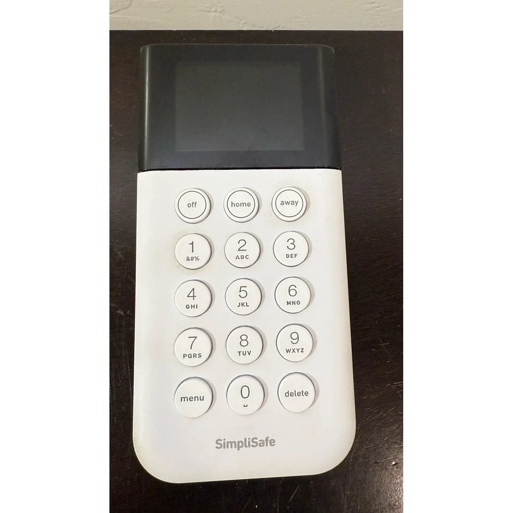 SimpliSafe SSKP3 Home Security System Wireless Keypad Remote White GENUINE w1